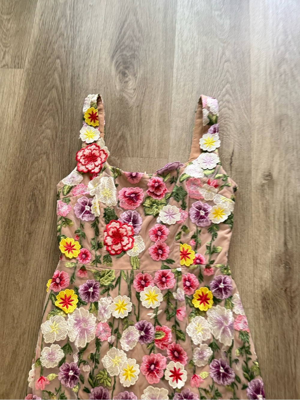elliatt neve 3d floral applique midi flower cocktail party dress size Small NEW - Picture 9 of 12
